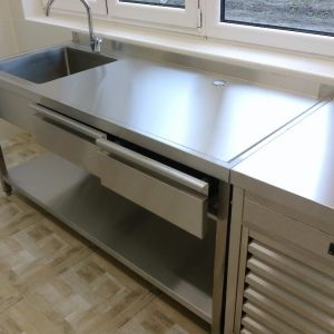 Inox sudopera sa policom i fiokama