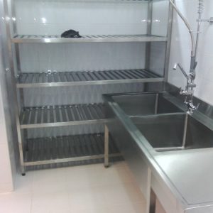 Stalaža i sudopera od inoxa